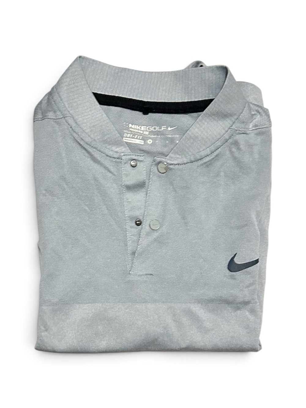 Medium Nike Golf Dri-Fit Grey Silver Polo